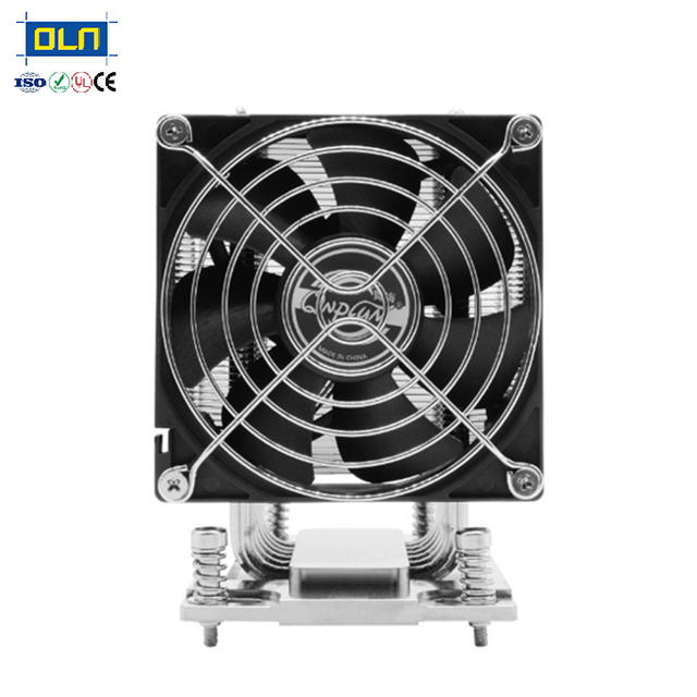 CPU cooling system Aluminum Radiator fan Heat Sink + CPU Fans +44MM Lens+ LED for personal computer