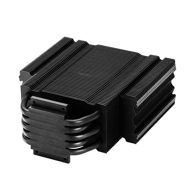 Oulian OEM Black CNC Customized buckled Aluminum High Power 400W Heatpipes Heat Sink for Server