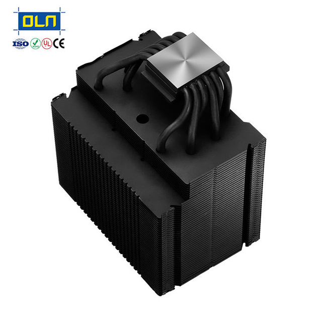 Oulian manufacture High Power 400w radiator Zipper Fin Server Heat Sink with Copper Tubes for Telecom