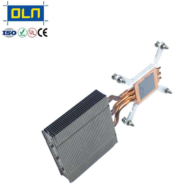 Customized server high precision stamping profile aluminum and copper Pipe heat sink for server
