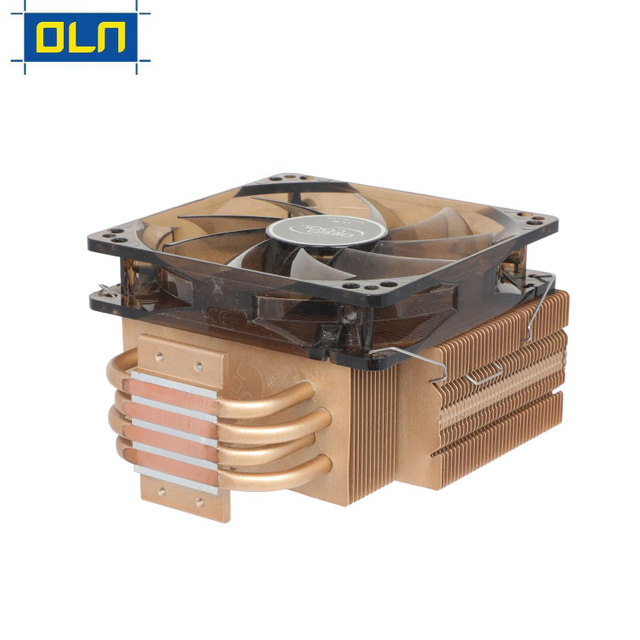 High performance cost ratio CPU Server Copper Heat Pipe Welding Fan Cooling Radiator for DY Desktop Computer
