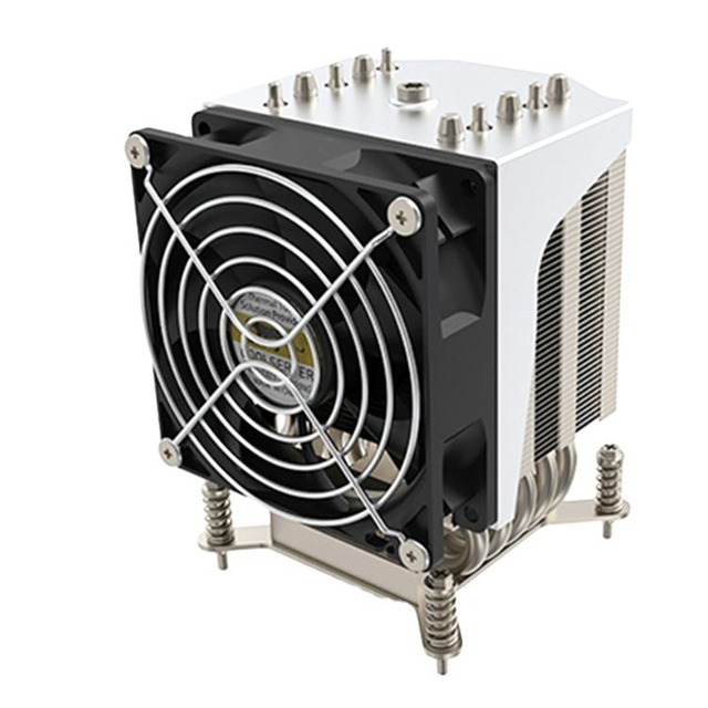 CPU cooling system Aluminum Radiator fan Heat Sink + CPU Fans +44MM Lens+ LED for personal computer