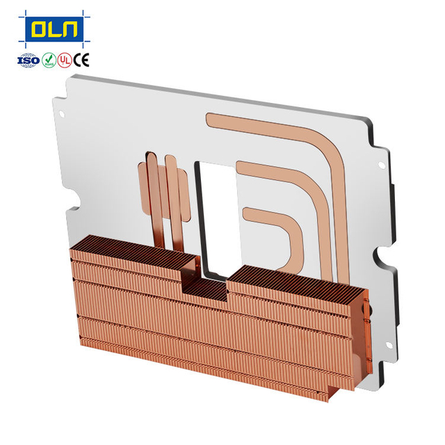 New energy cooler High Density Copper Fin aluminum fins Heatsink with Copper Heat Pipe