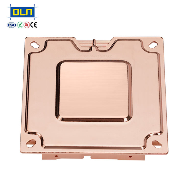 Oulian Custom plate High Density Copper fin Heatsink for IGBT Cooling
