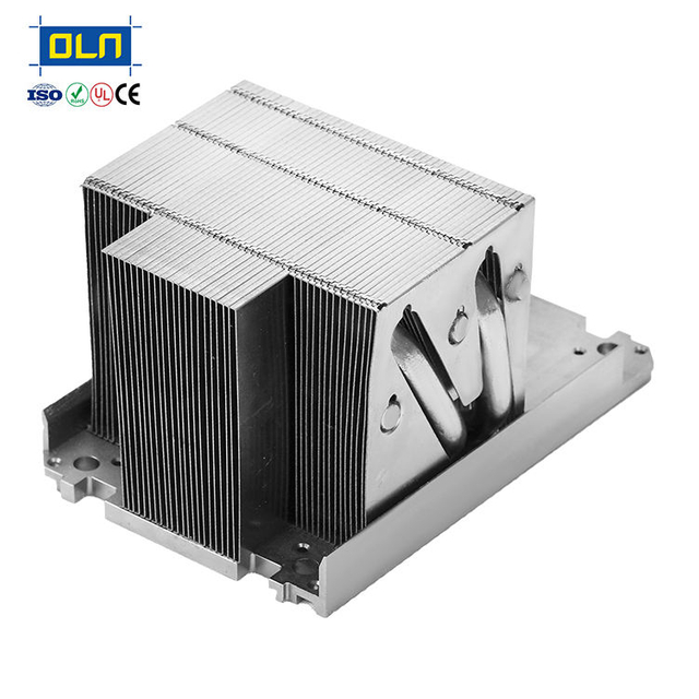 Best Sell Custom Aluminum copper CNC Machining Heat Sink with Heat Pipe for Server