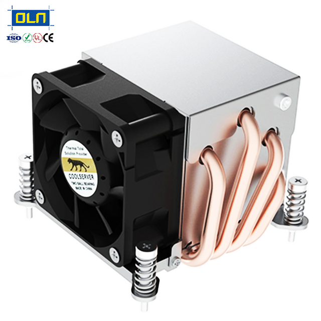 OULIAN 90*90*25mm Customized Industrial Cpu Radiator Cooling Film LED Laser Chip Computer Host Heat Sink Cooling Radiator