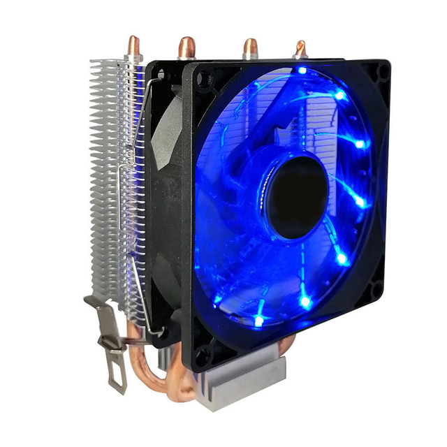 Oulian Supplier custom 92x92x25mm computer CPU cooling radiator Aluminum 3.6W radiator heat sink with color fan