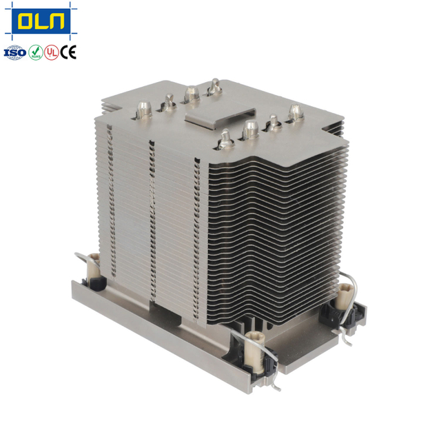 Oulian Customized Factory buckled CPU server Heat Sink Copper Aluminum for Server Cooling Heatsink