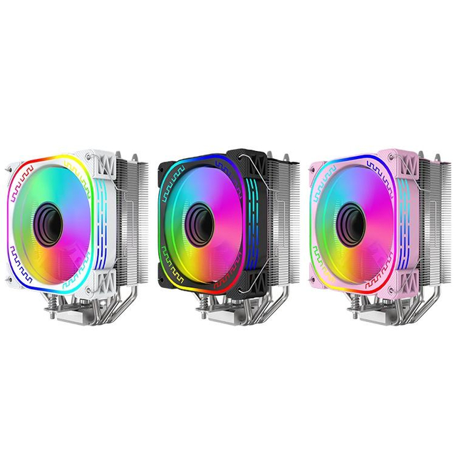Oulian CPU Computer cooling heat sink colorful fan Temperature control 22dBA Quiet computer radiator for desktop computer