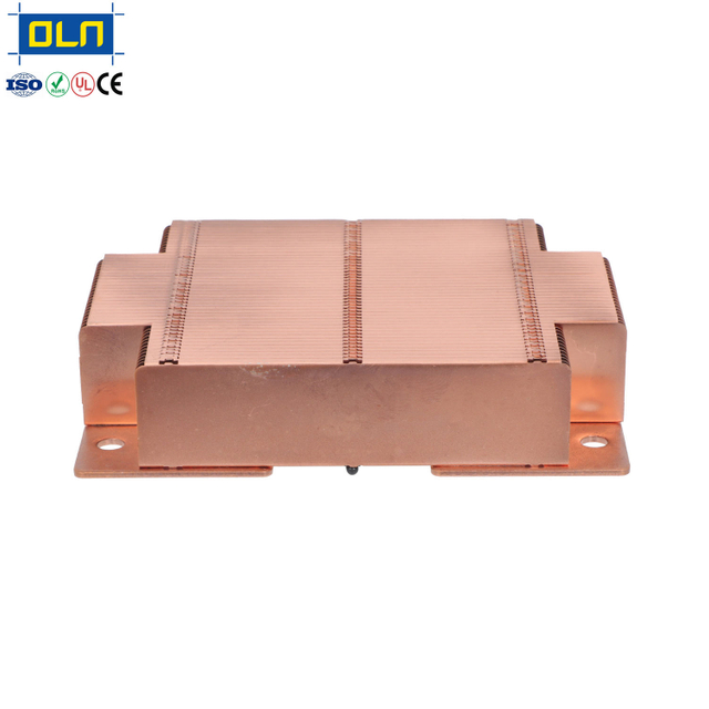 Oulian Skiving Fin Server Heatsink OEM Manufacturer Custom CNC Machining Aluminum/copper Aluminum Customized Heat Sink 2-3 Weeks
