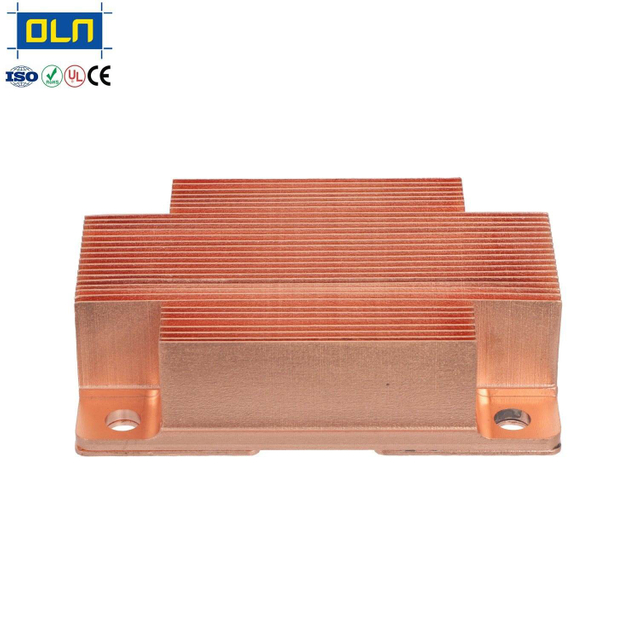 Oulian OEM Manufacturer Custom CNC Machining Aluminum/Copper Skiving Fin Server Heatsink for CPU GPU
